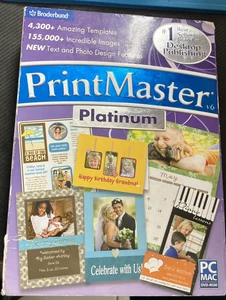 PRINTMASTER PLATINUM DVD-ROM BRODERBUND. - Picture 1 of 4