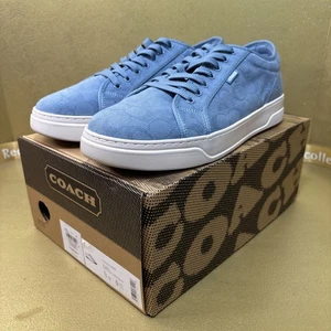 Coach CAP74 Herren Sneaker Schuh Signature Jacquard Bluebell Größe 13D Neu im Karton - Bild 1 von 22