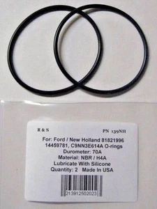 2 Compatible Ford / New Holland O-Rings / Part 81821996 / R&S 139NH / NBR H4A - Bild 1 von 2
