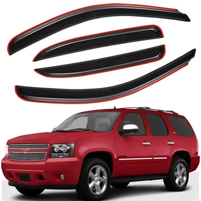 In-Channel Window Visor Vent Shade Deflector for 2007-2014 Chevy Tahoe/GMC Yukon Foto 1 de 4