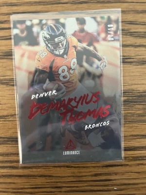 2018 Panini Luminance Demaryius Thomas #13 Red Luminance /10 - Image 1 of 2