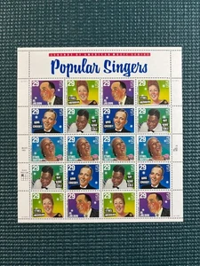 Scott #2849-53: Popular Singers MNH Sheet of 20. - Picture 1 of 1