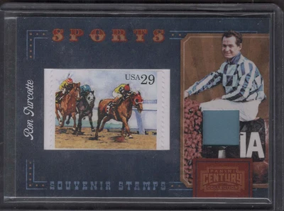 2010 帕尼尼世纪秘密罗恩·图尔科特赛马比赛穿三冠王邮票 — 第 1/2 张图片