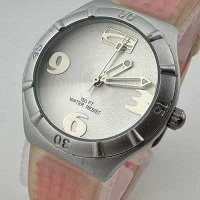 Relógio de quartzo Skagen C9SAR-P feminino 30m prata rosa alumínio analógico nova bateria - Imagem 1 de 4