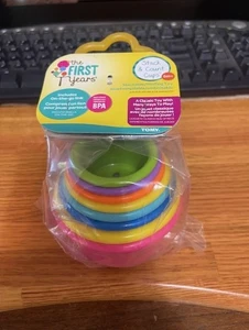 The First Years 8 Piece Stack and Count Number Nesting Cups Toy Set - Picture 1 of 1