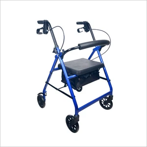 ROLLATOR 4 WHEEL Seat WALKER with BRAKES & Bag **Picnic Point / Revesby PICKUP - Picture 1 of 1