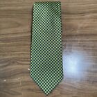 Vintage Brooks Brothers Tie Brooks Basics Silk Mens Green Blue Check Necktie USA
