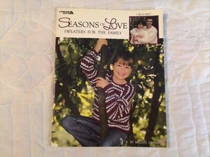 Seasons of Love, Sweaters for the Family, by Leisure Arts, Great Condition - Picture 1 of 7