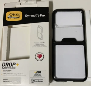 OtterBox Symmetry Flex Series Case - Samsung Galaxy Z Flip3 5G-Black/Clear - Picture 1 of 4