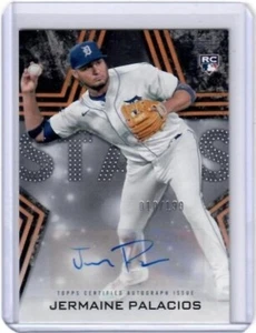 2023 Topps Series 2 Jermaine Palacios Baseball Stars Black Auto Card /199 Tigers - Picture 1 of 2