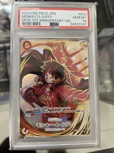 PSA10 One Piece Card OP-05 Monkey D. Luffy Japanese ST01-012 SR Oda Sign - Picture 1 of 1