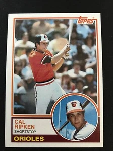 1983 Topps Set Break #163 Cal Ripken Jr. Casi nuevo-como nuevo-como nuevo año Baltimore Orioles Sala de Corta - Imagen 1 de 3