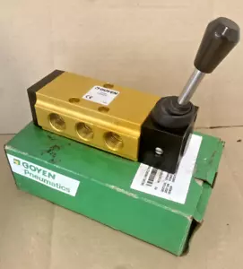 Goyen 12TL5/2L Linear, 5 Port, G1/2 Manual Lever Operated Valve 0-1000 Kpa - Picture 1 of 9