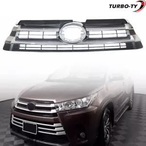 Parachoques delantero para Toyota Highlander 2017-19 parrilla superior cromo plateado 531010E230 - Imagen 1 de 12