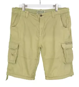 Alpha Industries Shorts Herren W38 Cargo Reißverschluss Fly Taschen Khaki Beige - Bild 1 von 13