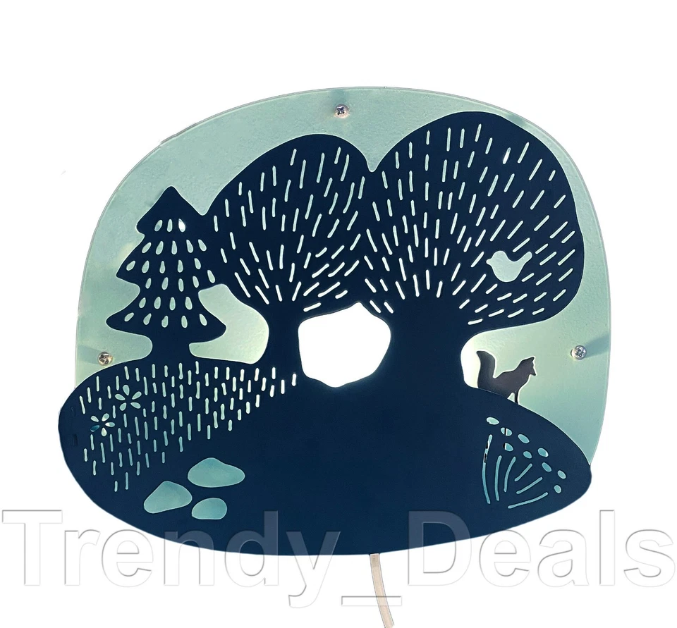 Ikea DUGGREGN LED wall lamp forest dark turquoise/light turquoise 304.408.75