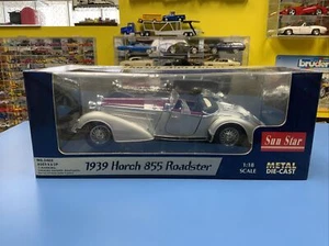 SUN STAR 1939 HORCH 855 ROADSTER 1:18 SCALE NEW - Picture 1 of 12