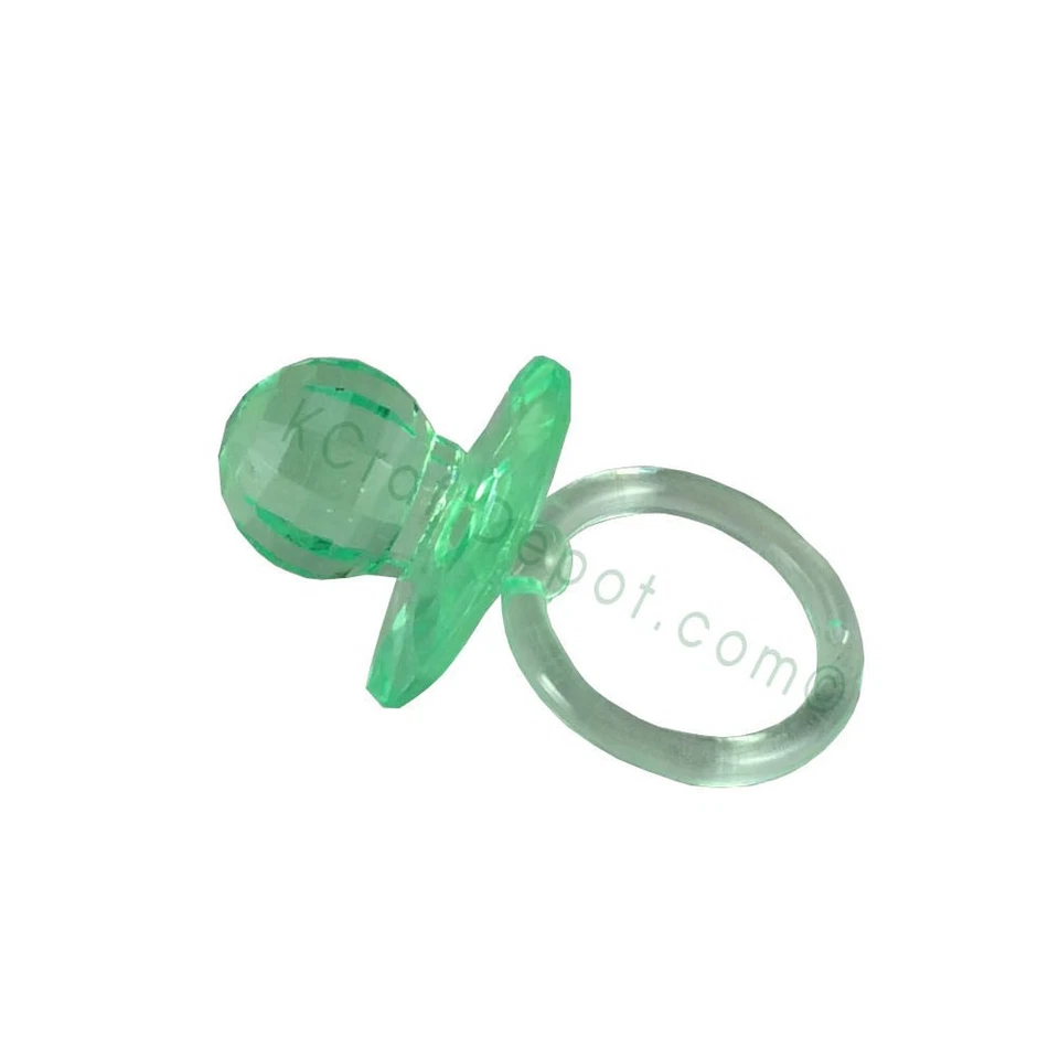 Chupetas acrílicas extravagantes 2-1/2" decoração festa chá de bebê favores U-Pick cores - Imagem 1 de 1