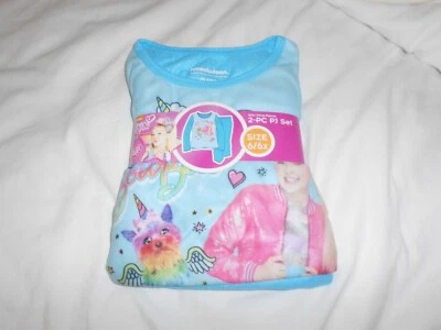 NUEVO, CONJUNTO DE PIJAMA DE FRANELA JOJO SIWA 2 PIEZAS PARA NIÑAS, TALLA 6/6X Foto 1 de 2