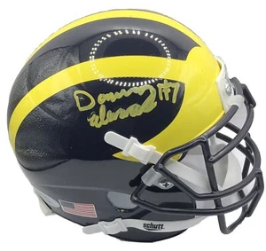 DONOVAN EDWARDS AUTOGRAPHED MICHIGAN WOLVERINES MINI HELMET FULL AUTO PSA/DNA - Picture 1 of 2