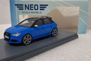 WOW Audi A1 S1 Quattro Sportback 2014 Blue 1:43 Neo 46420 EXTREMELY RARE!! - Picture 1 of 15
