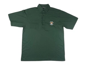 Lyme Regis Golf Club Glenmuir Mens Medium Short Sleeve Polo Shirt Green Casual - Picture 1 of 7