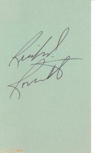 RICHARD ROUNDTREE Signed 3X5 Index Card Actor/Shaft COA