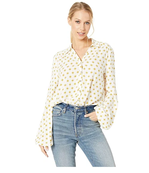 Body de mujer Free People Willow amarillo combo talla S 3401 Foto 1 de 1