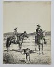 Boy Horses Calf Picture Cowboy CW Anderson Illustration from Vtg Book 6799H
