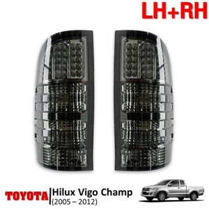 Smoke Leds Tail Lamp Set For Toyota Hilux Vigo /Champ SR5 MK6 '2005 '2012 - Picture 1 of 9