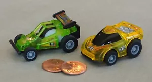 2001 Takara Funrise Penny Racers - Lot of 2 Full Tilt (Green) Lightning (Yellow) - Picture 1 of 12