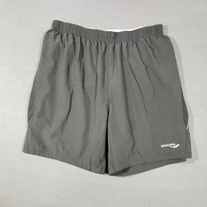 Saucony Shorts Mens Size Large Black Running Lined Reflective Athleisure - Picture 1 of 12