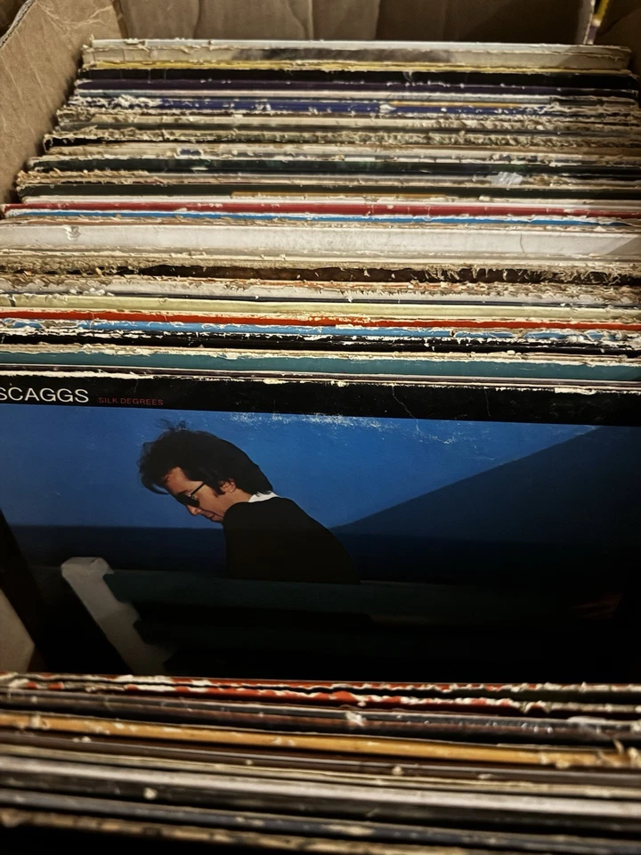 40 Random Vinyl LPs – Rock Funk Country – Mystery Lot – Pre 80s Great gift 4 djs - Image 1 of 4