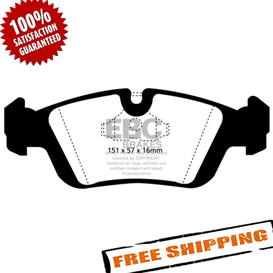 Pastillas de freno delanteras EBC DP3914C Redstuff cerámica bajo polvo para BMW 325i 1992-1995 Foto 1 de 4