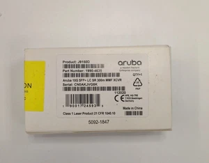 HP Aruba 10G SFP+ LC SR 300m MMF Transceiver - J9150D - Picture 1 of 1