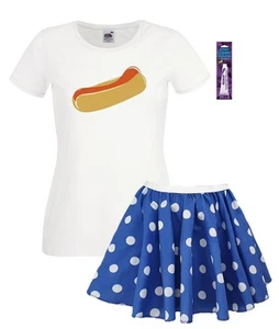 Womens Captain Spaulding Hotdog Halloween Fancy Dress Costume - Picture 1 of 7