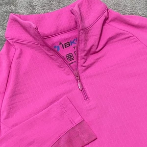 Top Pullover IBKUL Juvenil Pequeño (5-6) Rosa Cuarto Cremallera UPF 50+Malla Bordada H - Imagen 1 de 6