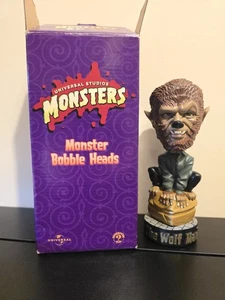 Wolf Man Universal Monsters Bobblehead Sideshow Toys 1999, Halloween Monster  - Picture 1 of 9