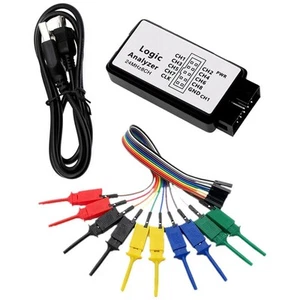 Analizador lógico USB de 8 canales para sistemas ARM 24M herramienta de depuración de muestras - Imagen 1 de 12