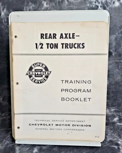 Chevrolet Rear Axle 1/2 Ton Trucks Training Program Booklet - 1962- TP-23 - Picture 1 of 3