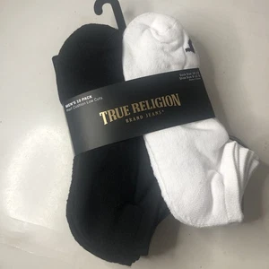 True Religion 10er Pack Half Cushion Low Cut Herrensocken Gr. 10-13 Neu! - Bild 1 von 6