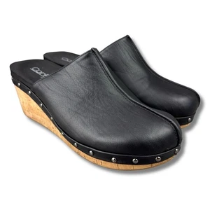 Corkys Marley Pantoletten Clogs Wmn Gr. 8 schwarz Nieten Kork Keilabsatz Slipper Komfortschuh - Bild 1 von 12