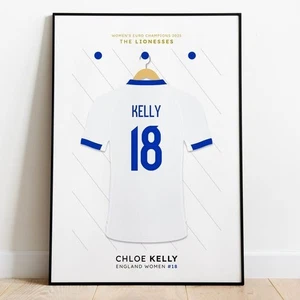 England Lionesses Champions 2025 Player Poster, Personalized Football Gift - Picture 1 of 7