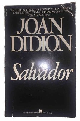 1983, 1st PAPERBACK Ed, SALVADOR, by JOAN DIDION - Image 1 of 4