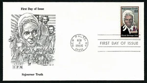 USA, SCOTT # 2203, IPM FDC COVER OF SOJOURNER TRUTH, YEAR 1986 - Picture 1 of 1