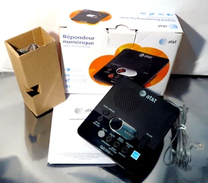 AT&T 1740 Digital Answering System with Time and Day Stamp Black - Zdjęcie 1 z 5