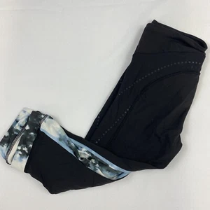 Pantalones capris de yoga Lululemon para mujer negros y tie dye ropa deportiva talla 4 - Imagen 1 de 12
