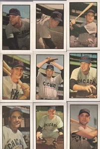 1953 BOWMAN FARBNACHDRUCK CUBS TEAM SET - CAVARETTA, RUSH, SAUER, LOW, HACKER, ETC. - Bild 1 von 1