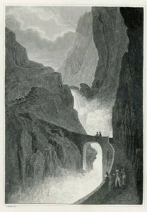 C. Reiss - El puente del diablo. - o.J., aguafuerte - Imagen 1 de 2