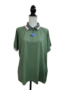 Ralph Lauren RLX Women's Multicolor 1/4 Zip Wicking Polo Shirt XL - Picture 1 of 5